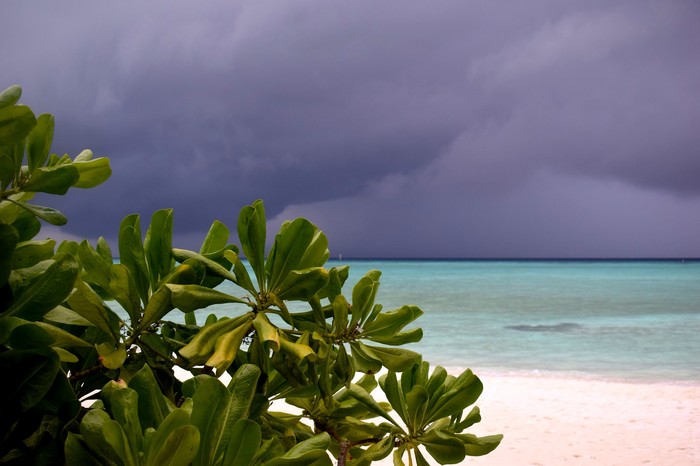 Maldives - My, Maldives, Ocean, Thunderstorm, Nature, The photo