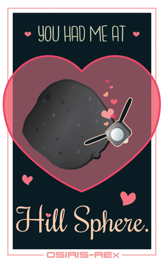 Valentines from the OSIRIS-REx mission - Space, Valentine, Osiris-Rex, Orbit, Bennu, Poster, Longpost