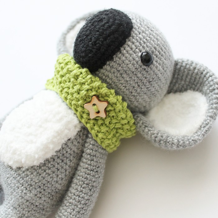 Koala for pikabushnik) - My, Needlework without process, Crochet, Knitted toys, Koala, Longpost