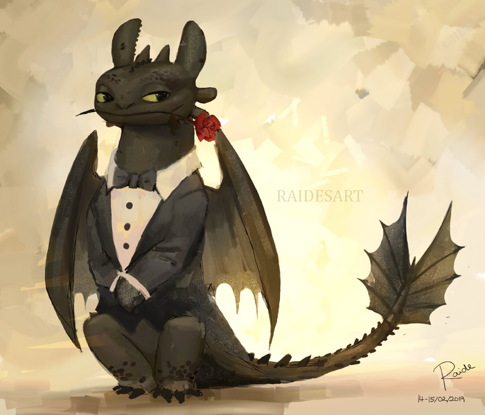 Toothless in a Tux ,   , , , , Raidesart,    