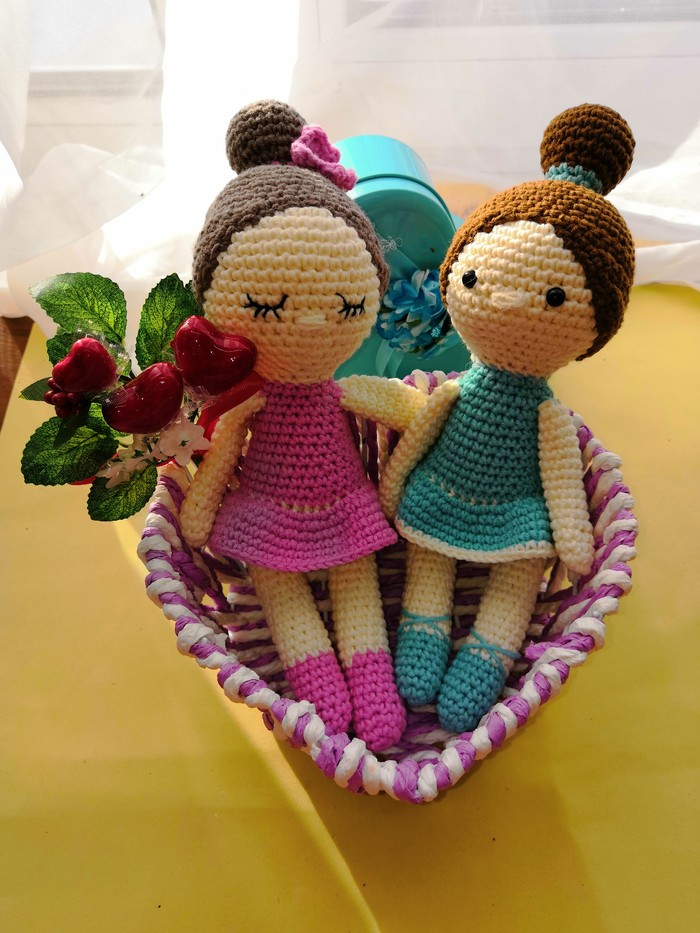 My dolls are ballerinas... I share my work - My, Knitted toys, Crochet, Knitting, I knit, Longpost