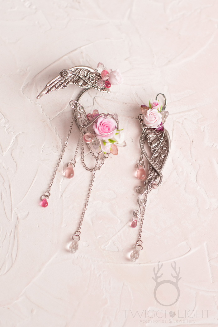 Valkyrie vol.2 - Longpost, Handmade, Spring, Wings, the Rose, Flowers, Decoration, Cuffs, Needlework without process, My