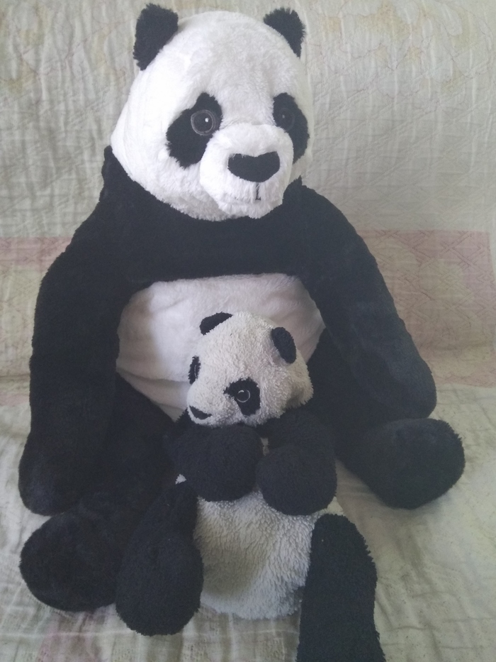 Dunda. - My, Panda, Comparison, Soft toy, IKEA