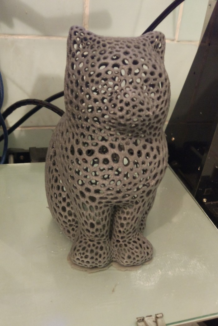 They say they love cats here :) - My, cat, 3D печать, 3D printer