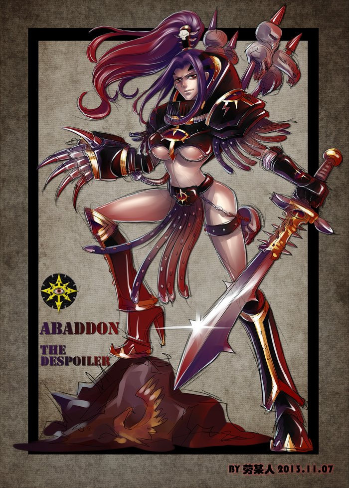 - Warhammer 40k, Wh 63, Anime Art,  63, Abaddon, 