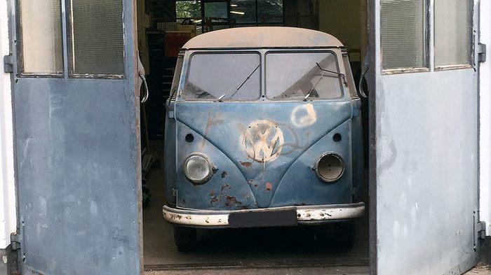 Volkswagen van with unusual story found in garage - Volkswagen, Volkswagen T1, Longpost, Over speed, Radar