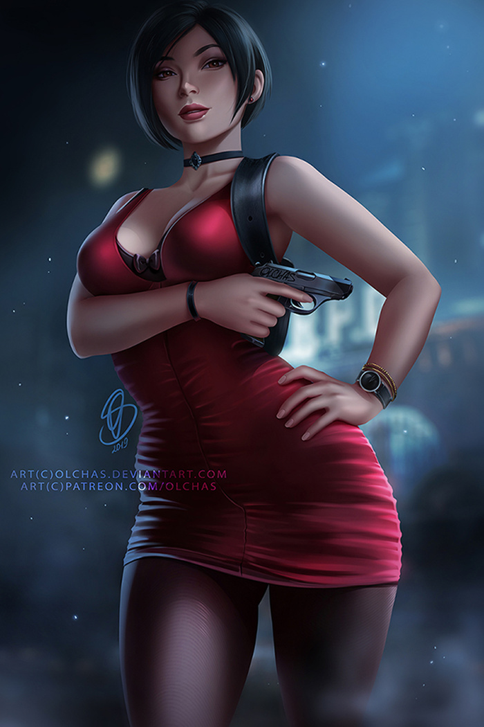 Ada wong art - Art, Olchas, Resident evil, Resident Evil 2: Remake, Ada wong, Girls