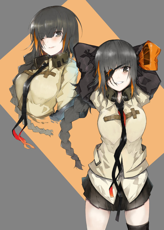 M16A1 Anime Art, Girls Frontline, M16a1, Scars