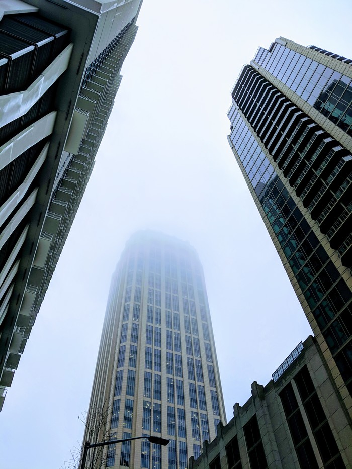 Before the rain - My, Skyscraper, The photo, Atlanta, Atlanta, Fog