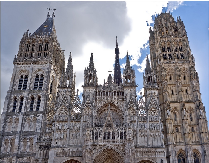 Cathedral. Rouen. Cathdrale de Rouen - Rouen, Normandy, France, Cathedral, The photo