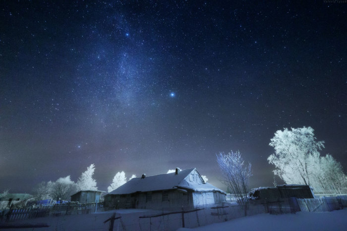 Night outside the city, opens up a wonderful starry sky! - Sky, Stars, View, Nature, Outside the city, beauty, Night, Stars