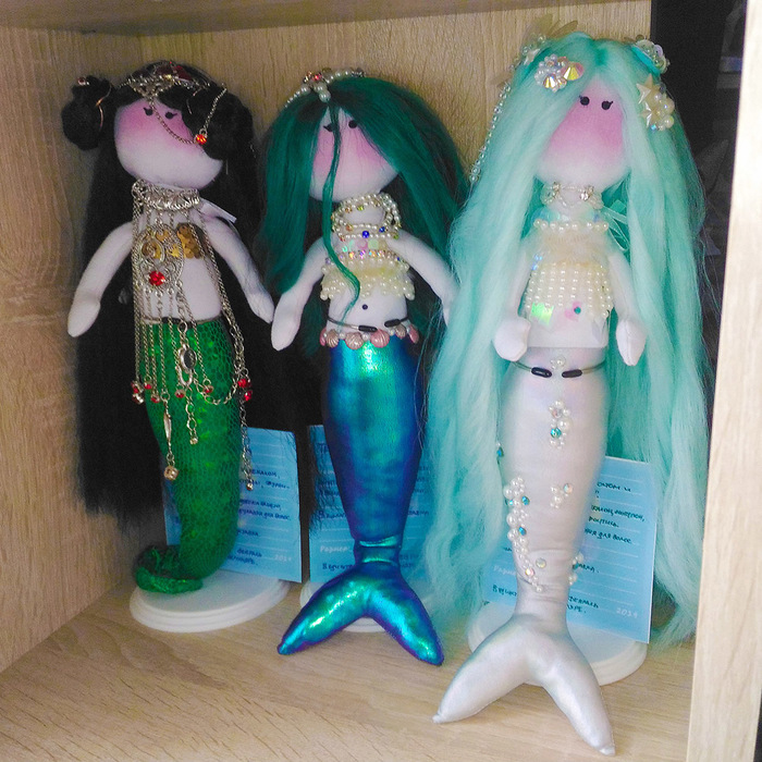 Occupation by fairy tales. - My, Handmade dolls, Textile doll, Mermaid, Creatures, Doll, Longpost