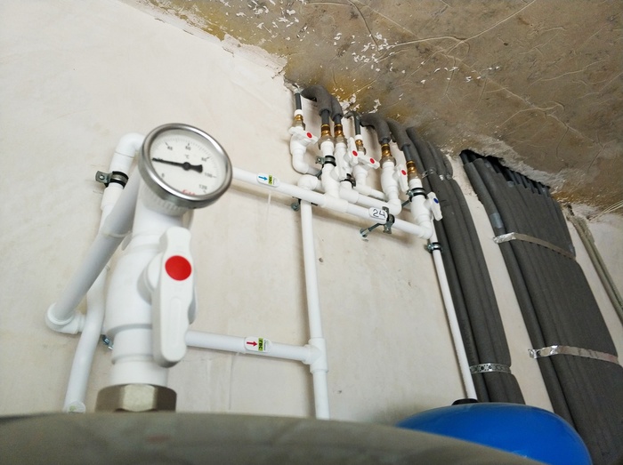 Забабахали котельную в ОЗЕРКАХ с петлей Тихельмана Котельная, Ппр, Гидравлика, Бойлерная, Отопление, Монтаж, Дом, Теплый пол, Длиннопост