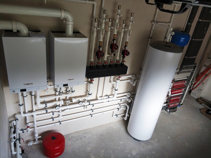 Забабахали котельную в ОЗЕРКАХ с петлей Тихельмана Котельная, Ппр, Гидравлика, Бойлерная, Отопление, Монтаж, Дом, Теплый пол, Длиннопост