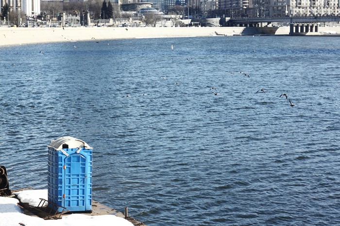 Ehh, cuteness! - My, Dry closet, Moscow River, Great view