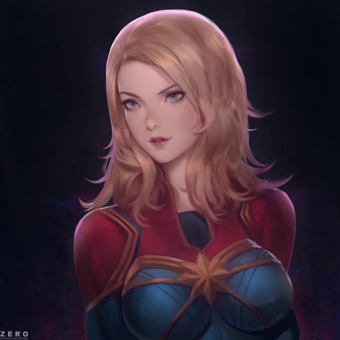 Captain Marvel Art , Zeronis, Marvel,  , , 