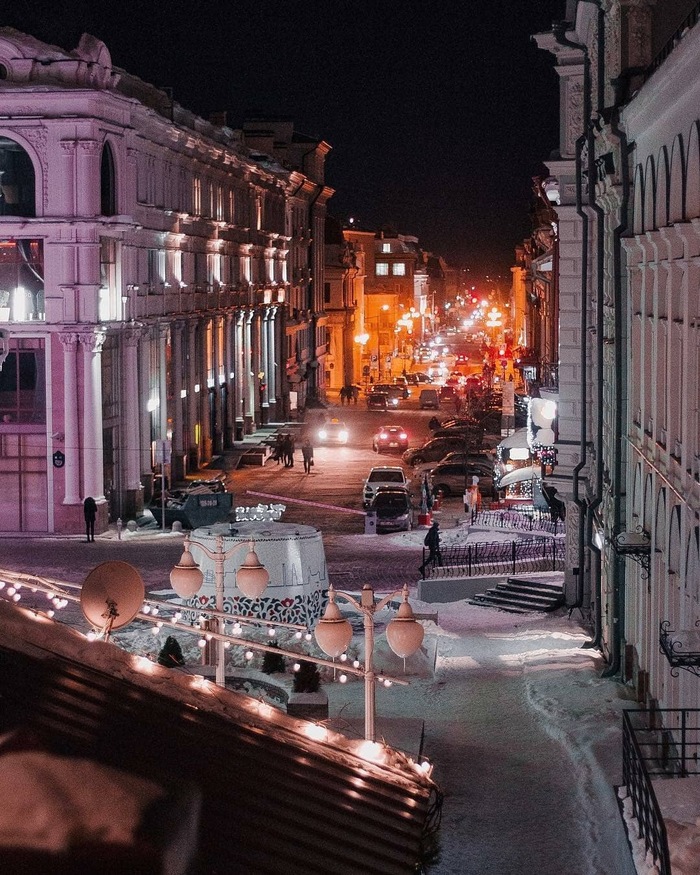 Goodnight! - Night, The photo, Kazan, Tatarstan, The street