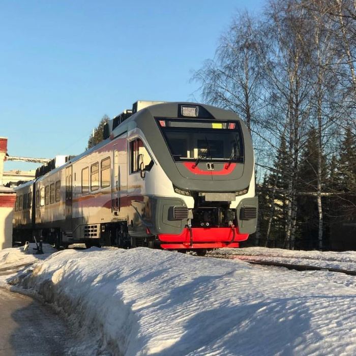 The new rail bus has left its native land. - Railway, Metrovagonmash, Rail bus