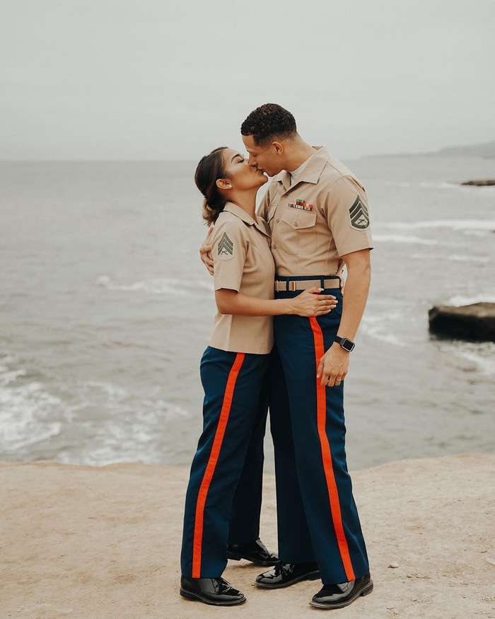 Disappearing view - Pair, Marines, USA, Lovers, The photo
