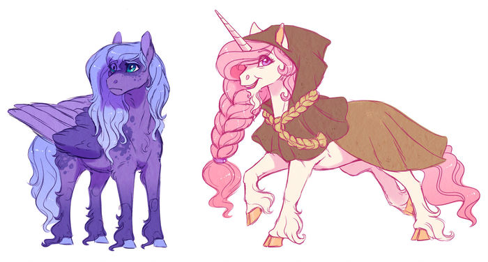 In The Beginning My Little Pony, Princess Luna, Princess Celestia, Lopoddity