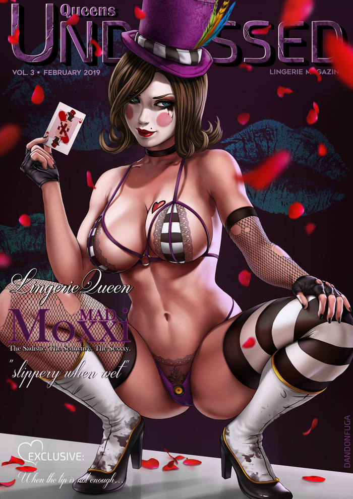 Lingerie Queen: Mad Moxxi Art - NSFW, Art, Dandonfuga, Borderlands, Borderlands 2, Mad Moxxi, Girls