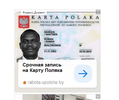 Well, son, did your Poles help you? - Poland, Black people, Screenshot, Yandex Direct, Advertising, Humor, Black humor