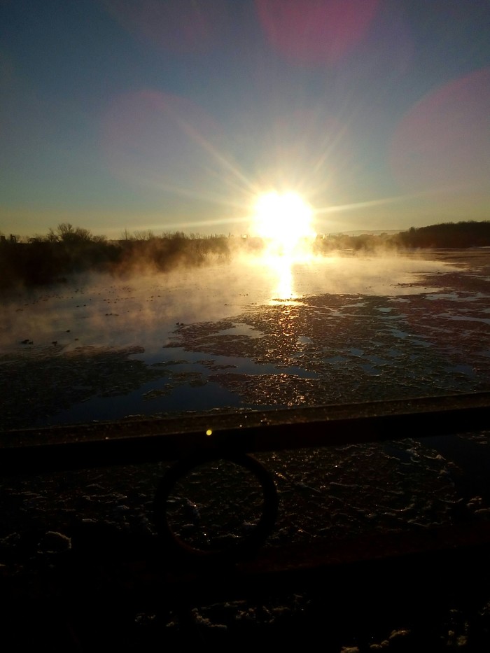 Dawn, Kuban river - River, dawn, Beautiful, Kuban, Stavropol region, Morning