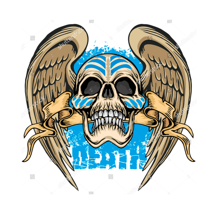 Skull with wings , , , , Death Metal