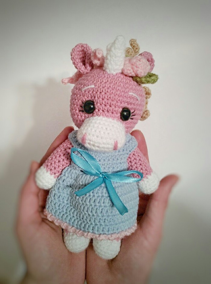 Baby Unicorn - My, Crochet, Knitting, Unicorn, Knitted toys