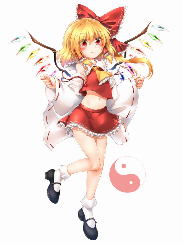 Flandre Hakurei - Touhou, Anime art, Anime, Flandre scarlet, 