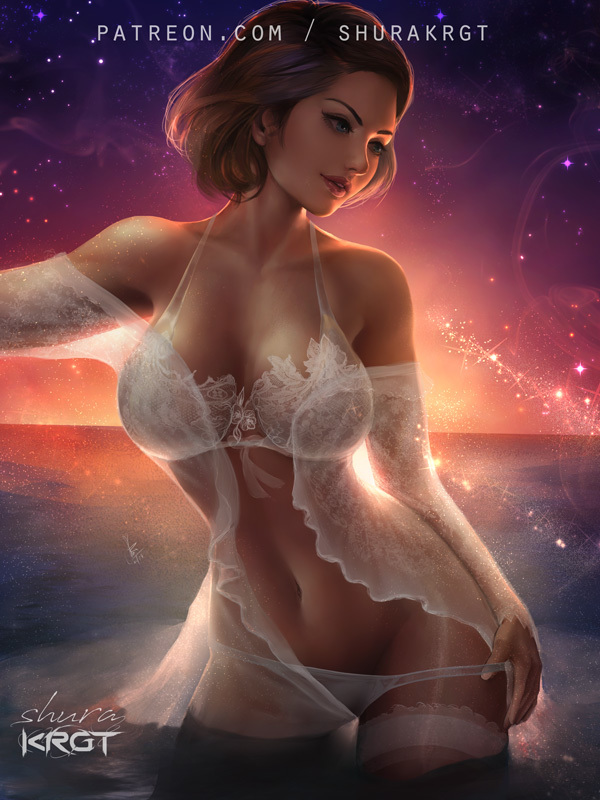 Dusk - NSFW, Deviantart, Art, Drawing, Girls, Shurakrgt, Breast, Underwear