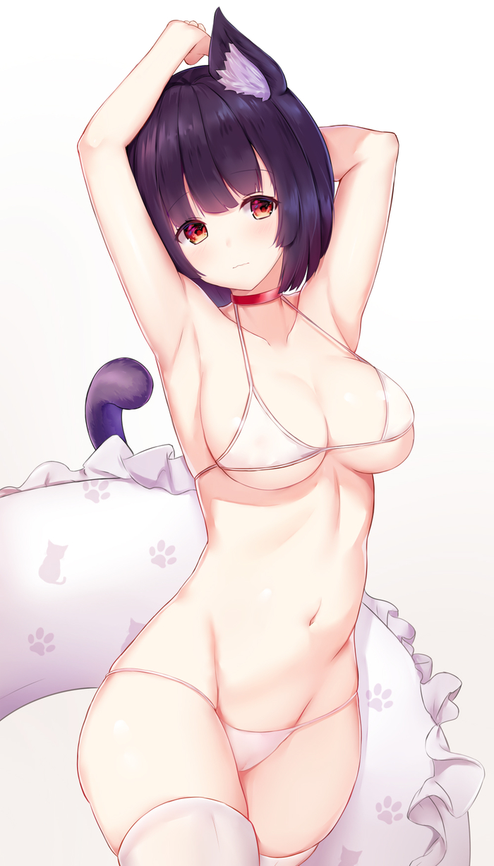 Art White Day - NSFW, Anime Art, Аниме, Azur Lane, Yamashiro, Animal Ears