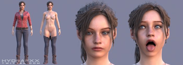Ada Wong &Claire Redfield , 3D, Resident Evil, Capcom, Ada Wong, Claire Redfield,  , Hydrafxx