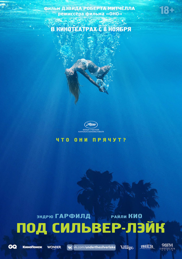 Under Silver Lake is a complex movie with elements of total immersion in the world of riddles and secret messages. - Movies, Plot, Longpost, Video, Copyright, , , Drama, Psychological thriller, Thriller, , My