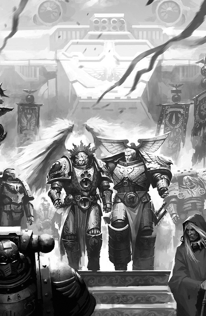 Primarchs - Wh Art, Warhammer 40k, Horus, Leman Russ, Sanguinius, Longpost, Rogal Dorn, Primarchs