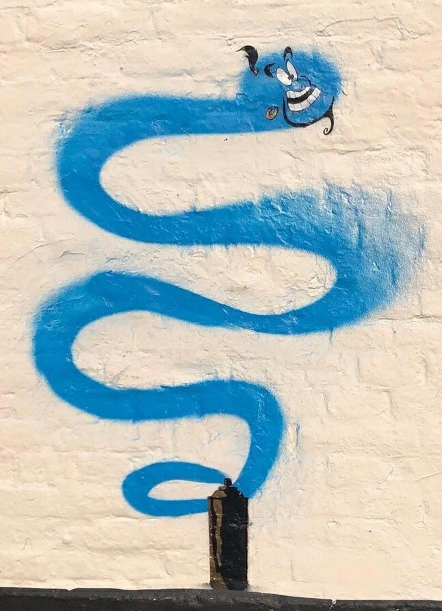 Ginny's new house - Genie, Aladdin, Street art