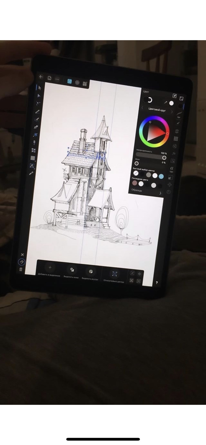 Attension, guys, tell me what kind of program is this or is there something like this? - My, Painting, Program, Tablet, Architecture, Help me find, Longpost