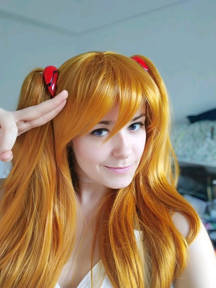 Trying on the look - Asuka Soryu Langley - My, Evangelion, Asuka langley, , Anime, Cosplay, Longpost