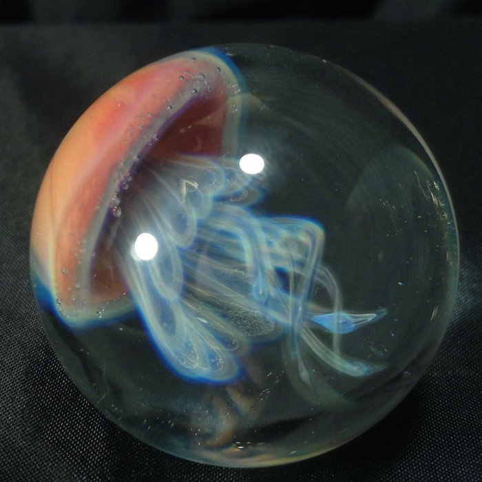 Handmade marble toy. - Jellyfish, Ball, Glass, , Handmade