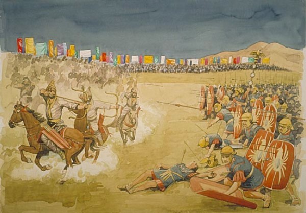 Art of War. Battle of Carrhae: Mobile arsenals and elusive archers of the Parthians crush Rome - My, Art of War, Military history, Ancient Rome, Battle of the Carrach, Parthia, , , Longpost