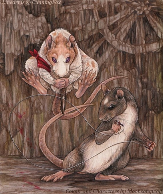 By MoonsongWolf - Rat, Art, Longpost, Drawing