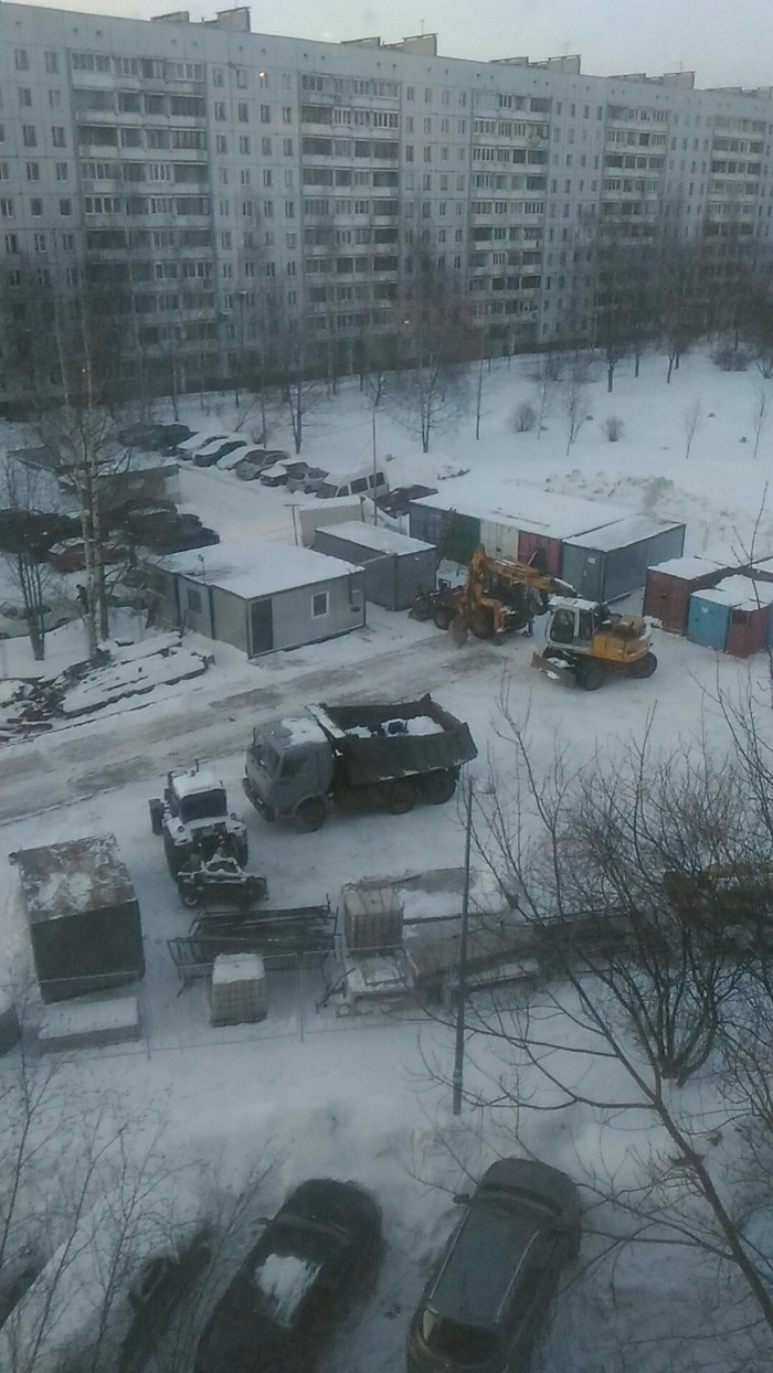 Уборка снега в Санкт-Петербурге