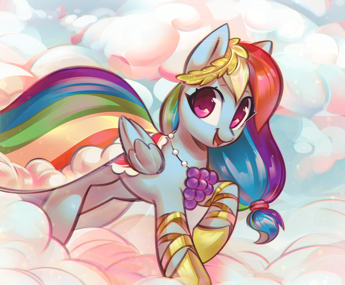  My Little Pony, Ponyart, Rainbow Dash, Mirroredsea