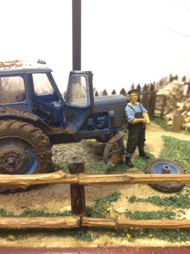 Diorama - Stand modeling, Diorama, Tractor, Longpost