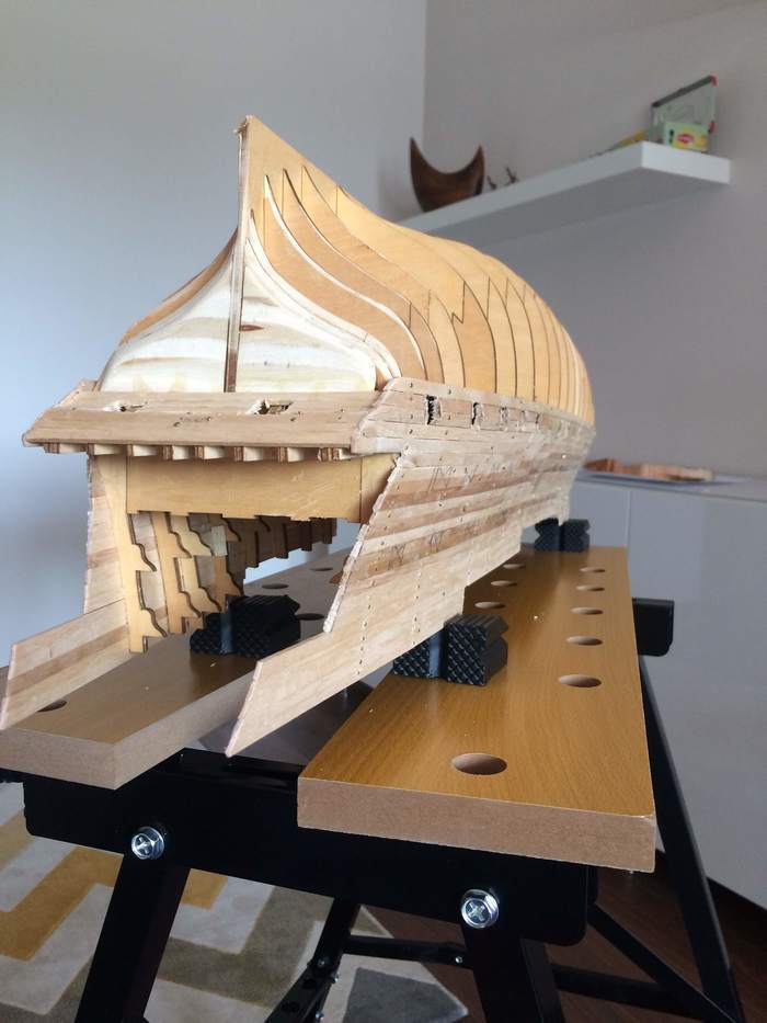 How the model HMS Victory (Admiral Nelson's ship) was built. - My, Longpost, Victory, , Handmade, , Wood products, Stand modeling, Deagostini