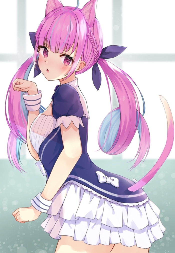 Anime Art - Anime art, Virtual youtuber, Hololive, Neko