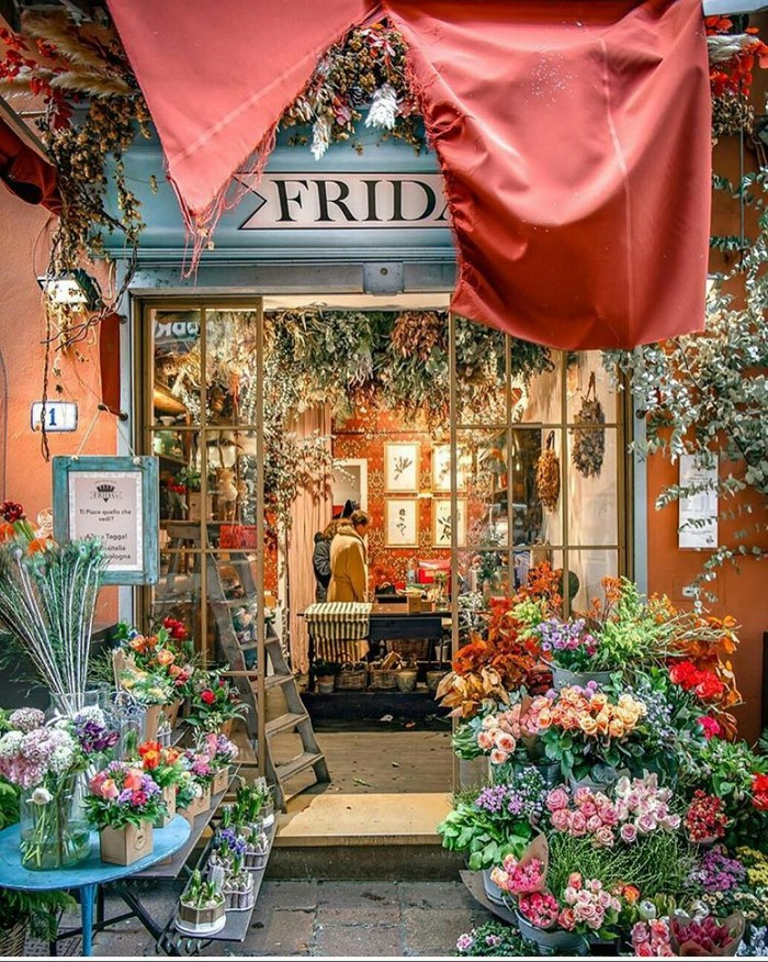 Bologna, Italy. - Italy, Bologna, Flowers, Flower shop, The photo, March 8, Good mood