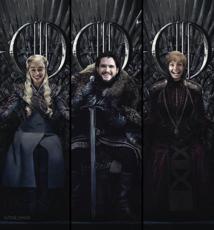 [NO SPOILERS] - Game of Thrones, Jon Snow, Daenerys Targaryen, Cersei Lannister, Iron throne