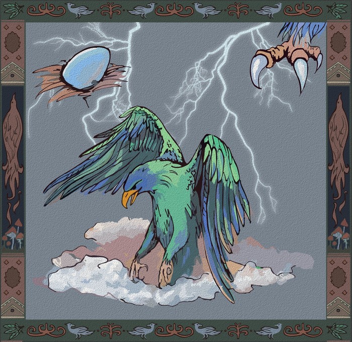 mogul bird - My, Fantasy, Story, Birds, Folklore, Magical Creatures