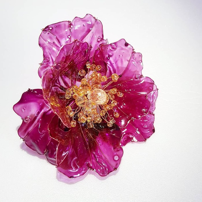 Handmade flowers - My, With your own hands, Decoration, Wire jewelry, Flowers, Longpost